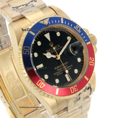 rolex submariner blu e rosso